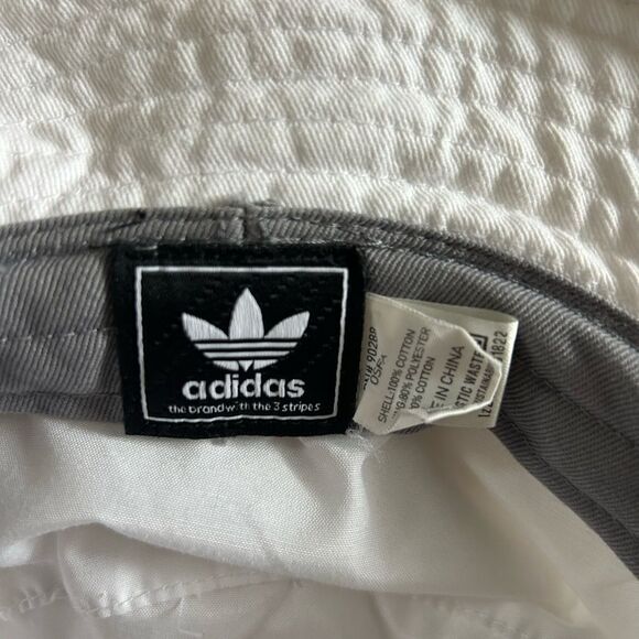 Adidas Women’s White Bucket Hat with Logo One Size 100% Cotton - Picture 4 of 9